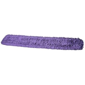 Tidy Tools 48 Inch Purple Dust Mop with Wood Handle and 48 Inch Purple Dust Mop Refill Bundle - 2 Mop Sets and 4 Refills