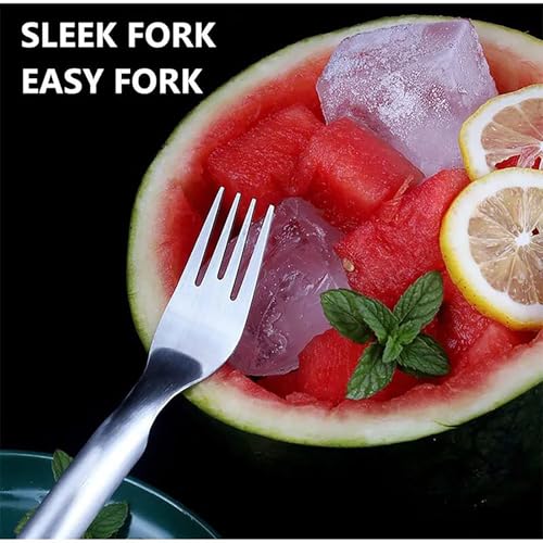 2-in-1 Watermelon Fork Slicer Cutter Slicer Tool, Dual Head Fruit Cutter, Watermelon Fork Slicer Cutter