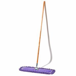 Tidy Tools 24 Inch Purple Dust Mop with Wood Handle and 24 Inch Purple Dust Mop Refill Bundle - 2 Mop Sets and 4 Refills