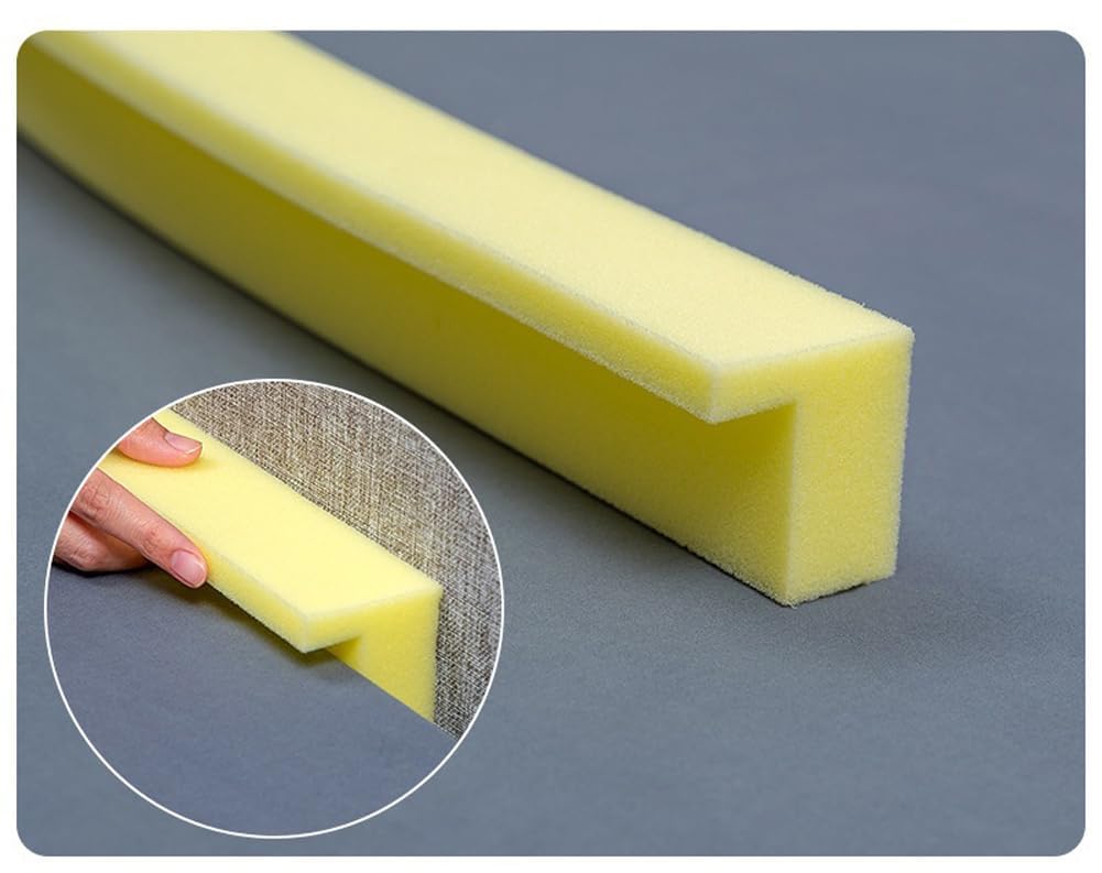 YUURO L Shape Foam Fill The Gap Between Mattress and Wall,Dorm Bed Gap Filler DIY Cut Furniture Gap Filler,Sofa Gap Filler,Stop Losing Phone,200cm (79x2 inch)