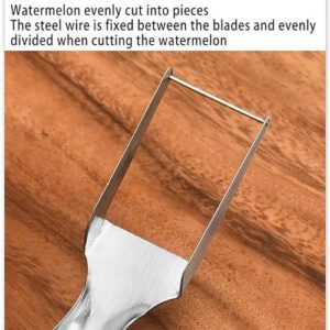 2-in-1 Watermelon Fork Slicer Cutter Slicer Tool, Dual Head Fruit Cutter, Watermelon Fork Slicer Cutter