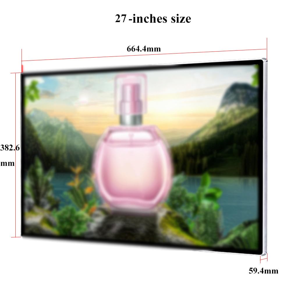 1080P HD Advertising Display, 16:9,With High Resolution Scrolling Text, Color Images And Video LED Advertising Signage, 18.5 Inches Screen, For Stores, Cinemas,27inches