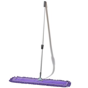 Tidy Tools 36 Inch Purple Dust Mop with Extendable Handle and 36 Inch Purple Dust Mop Refill Bundle - 2 Mop Sets and 4 Refills