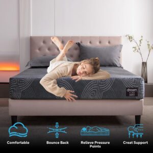 Gelsea 10 Inch Memory Foam Mattress in a Box,Cooling Gel Foam&Pressure Relief,Made in USA,CertiPUR-US Certified,Full Size Bed,75" X 54" X 10"