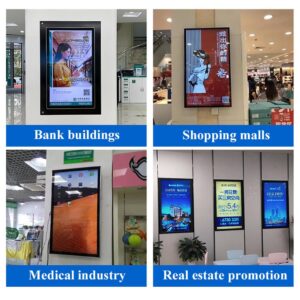 1080P HD Advertising Display, 16:9,With High Resolution Scrolling Text, Color Images And Video LED Advertising Signage, 18.5 Inches Screen, For Stores, Cinemas,27inches