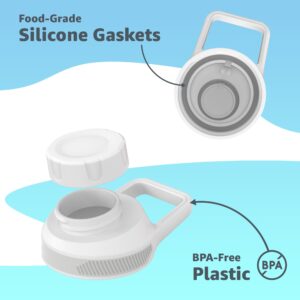 Chill Oasis Replacement Lid For Cirkul Water Bottle | Fits Flavor Cartridges | BPA Free, Leak Proof, and Dishwasher Safe