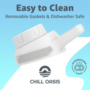 Chill Oasis Replacement Lid For Cirkul Water Bottle | Fits Flavor Cartridges | BPA Free, Leak Proof, and Dishwasher Safe