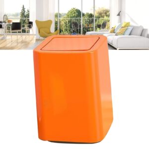 Denominate Cute Cartoon Pattern 9L Garbage Bin Swing Lid Trash Can Home Bathroom Bedroom