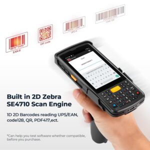 MUNBYN 2024 New Barcode Scanner Tablet, Android 12 8GB+128GB Barcode Tablet, 8" Equip with Zebra SE4710 and Android Barcode Scanner with Pistol, Android 11 Equip with Zebra SE4710 Scanner