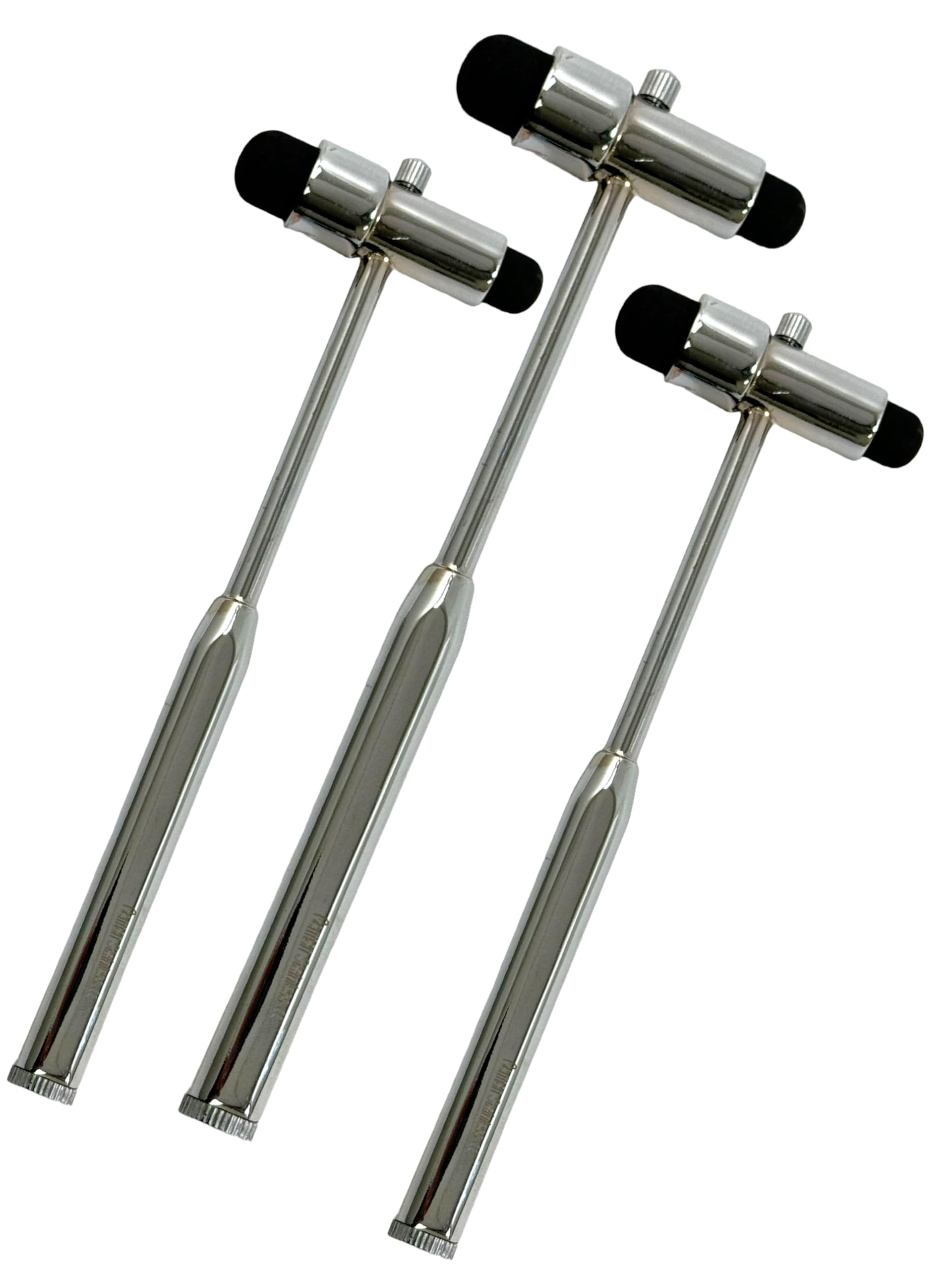 Set of 3 Buck Hammer - Reflex Hammer - Neuro Diagnostics Examination Hammer - with German Stainless Steel Handle