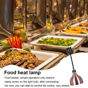 Food Heat Lamp | Food Warmer Light Hangs Food Heating Lamps | Heat Preservation Warming Light Electric Heating Lamp Portable Commercial Warmers