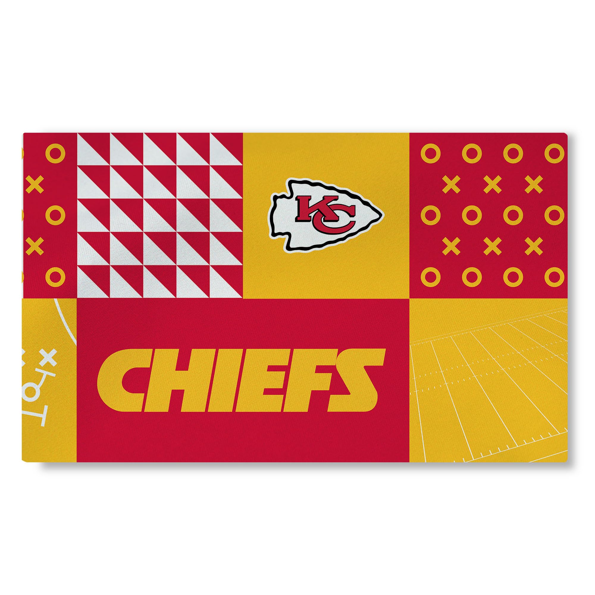 Northwest NFL 3 X 5 Feet Washable Area Living Rug, Kansas City Chiefs