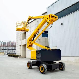 Factory Price Articulated Aerial Work Platform Electric Hydraulic Man Lift Boom Lift Platforms Cherry Picker