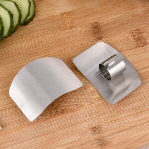 Kitchen Finger Hand Protector Guard Stainless Steel Shield Anti Cut Utensils Tool