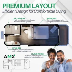 AMX Luxury Tiny Space Capsule Bedroom Container Mobile Home Prefab