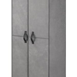 Whitmor Wardrobe - Portable Closet with Doors - Grey