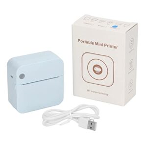 SUNGOOYUE Mini Printer Blue Portable Pocket Thermal Printer for Student Notes Photos