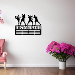 Custom Boxing Medal Holder, Personalized Boxing Player Name Medal Hanger, Boxing Medal Display Awards Sign, Custom Boxing Player