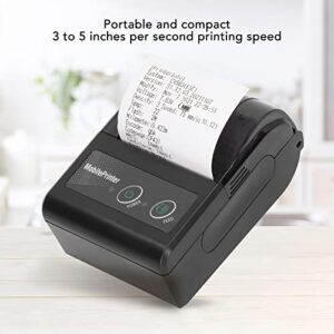 lvifloae Bluetooth Receipt Printer Smartphone Control 200dpi Thermal Label Printer Receipts Printer with 1 Roll Printer Paper for Restaurant Sales Retail