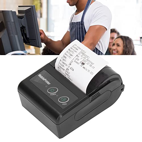 lvifloae Bluetooth Receipt Printer Smartphone Control 200dpi Thermal Label Printer Receipts Printer with 1 Roll Printer Paper for Restaurant Sales Retail