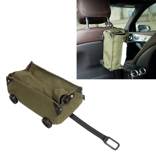 Outdoor Camping Storage Box Wear Resistant Waterproof Large Capacity Cart Storage Box Home Cars (OD Green)