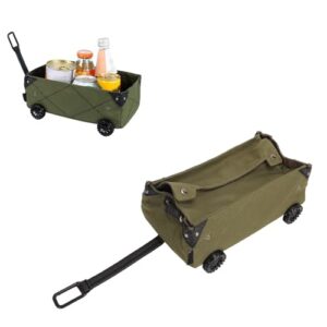 Outdoor Camping Storage Box Wear Resistant Waterproof Large Capacity Cart Storage Box Home Cars (OD Green)