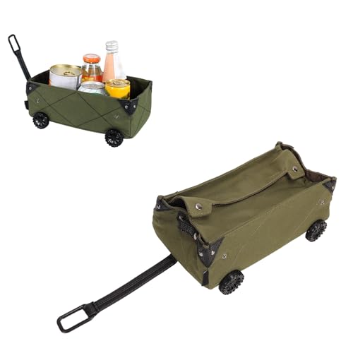 Outdoor Camping Storage Box Wear Resistant Waterproof Large Capacity Cart Storage Box Home Cars (OD Green)