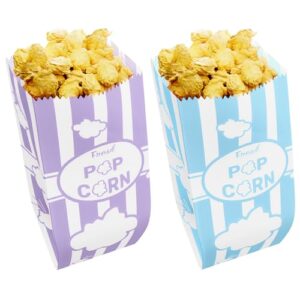 [100-pcs] 1 oz lavender popcorn bags + [100-pcs] 1 oz pastel blue paper popcorn bags - customizable - bundle