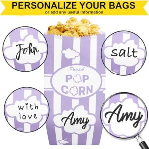 [100-pcs] 1 oz Lavender Popcorn Bags + [100-pcs] 1 oz Pastel Blue Paper Popcorn Bags - Customizable - Bundle