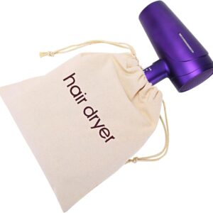 Hair Dryer Bags Drawstring Bag Container Hairdryer Bag for Travel Bathroom (Light Grey)