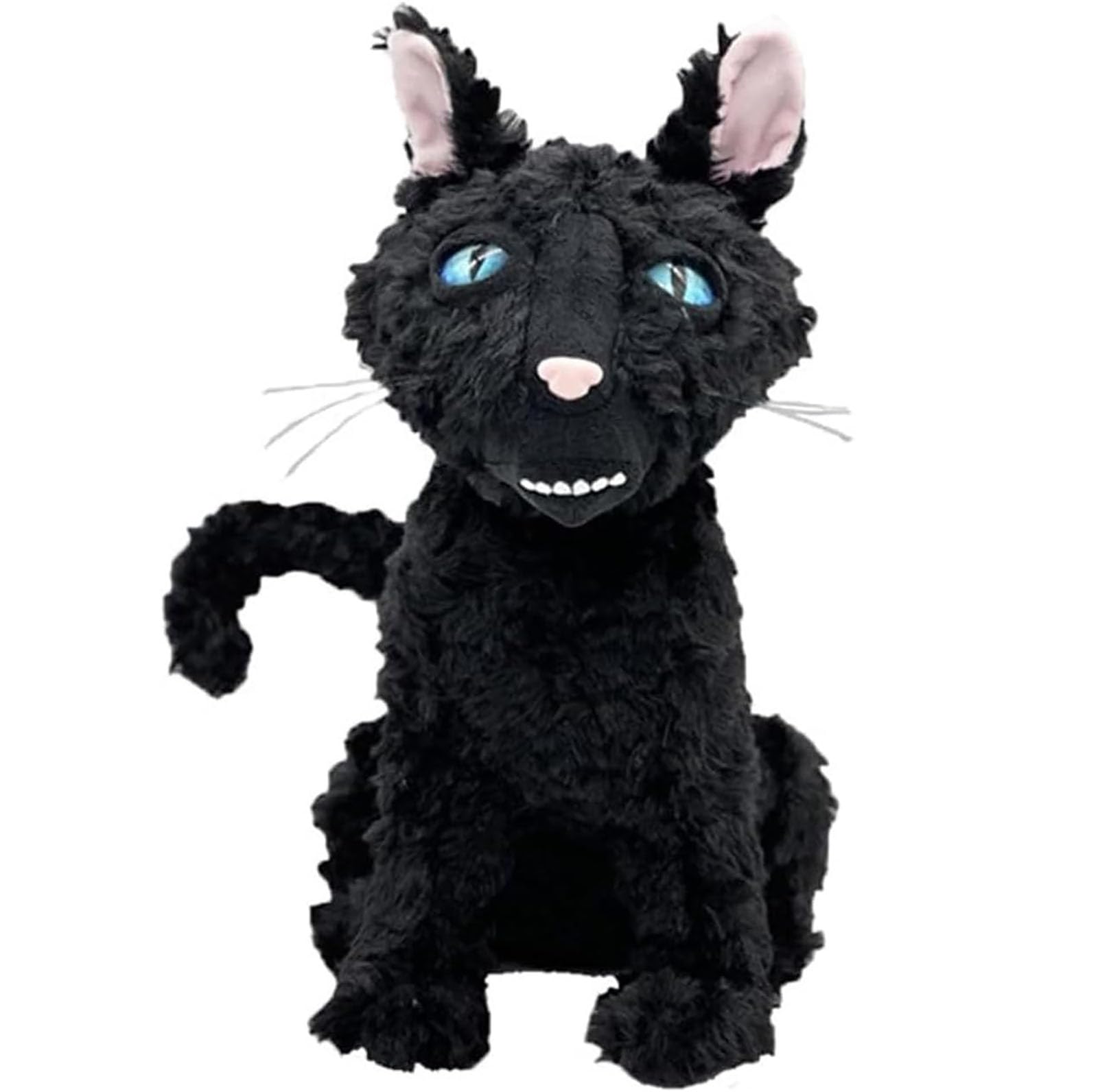 Wmena Black Cat Plush Toy, 11.8" Black Cat Stuffed Animal Plush Pillow, Ugly Cat Plush Doll, Preparing Christmas and Birthday Gifts for Fans, Boys and Girls