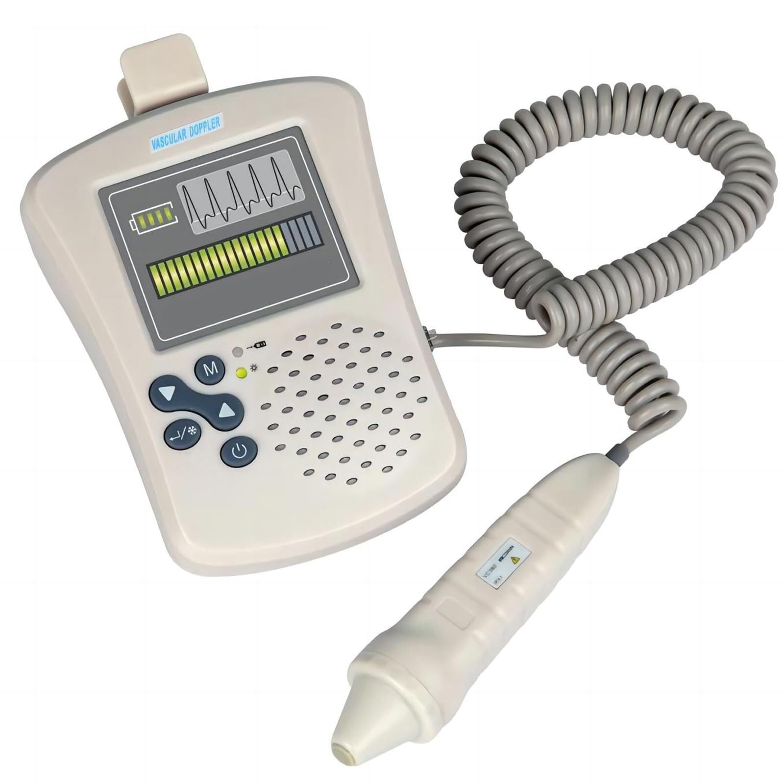 Handheld Blood Flow Rate Detector, Doppler 8Mhz Probe Detector, Detect Blood Flow Velocity Waveform, LCD Display Blood Flow Strength