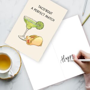 ATTLVV Humorous Engagement Gifts for Couples,Funny Wedding Card for Friends, Congratulations Wedding Card for Women Men,Bridal Wedding Shower Card