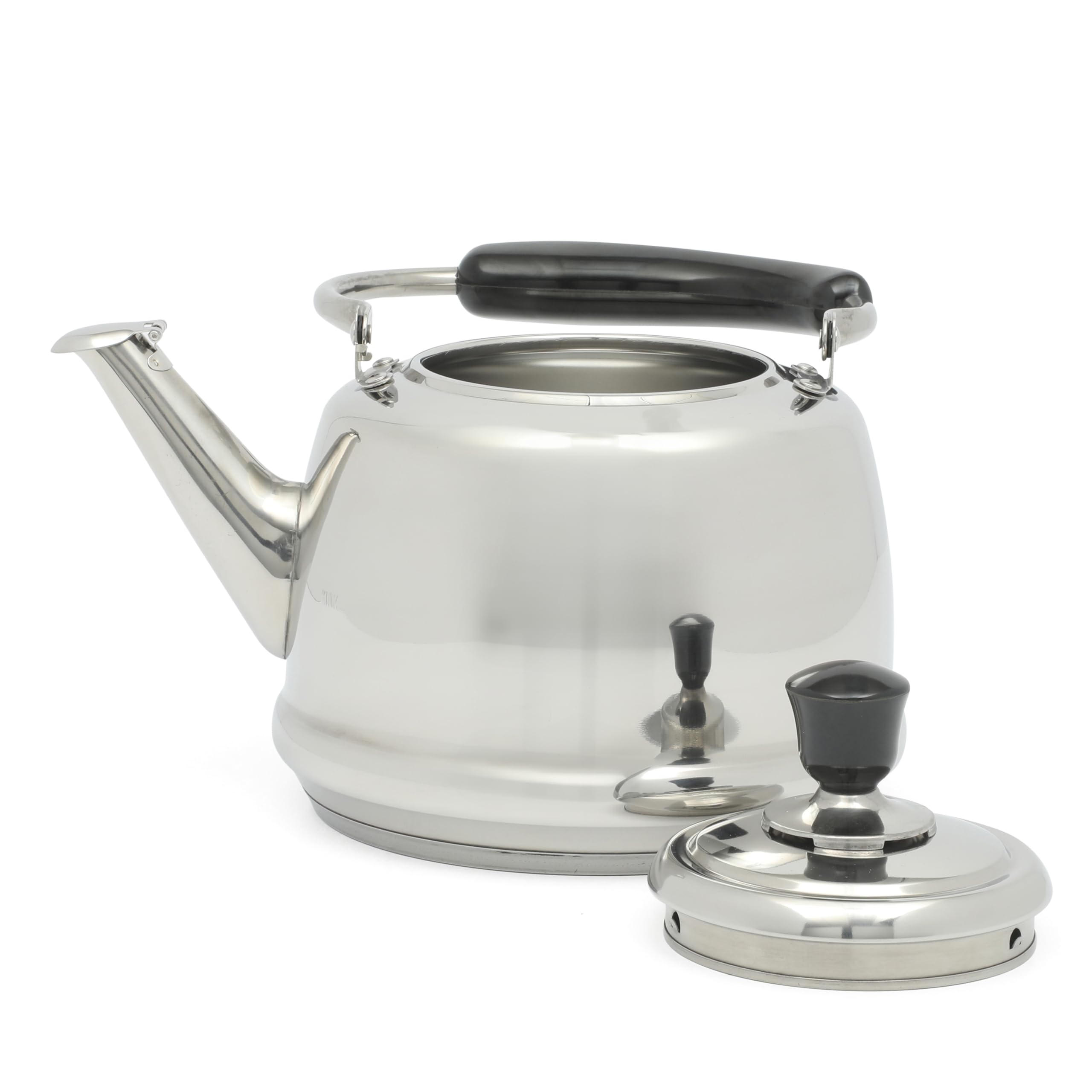 Martha Stewart Kingstree Large 2 Qt Heavy Gauge Whistling Tea Kettle - Stainless Steel