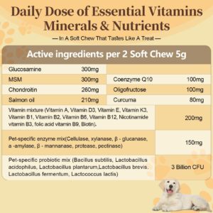 11-in-1 Dog Multivitamin for Small, Medium & Large Breed Dog,Vitamin Dog Treat, Dog Vitamins and Supplements, Vitamin Mixture for Skin & Coat by WiffyPets,Boosts Immunity | 90 Count,Chicken