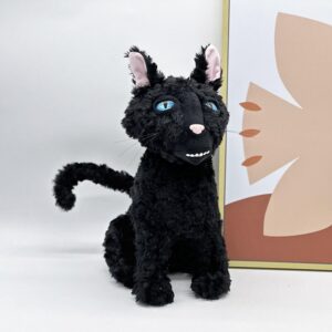 Wmena Black Cat Plush Toy, 11.8" Black Cat Stuffed Animal Plush Pillow, Ugly Cat Plush Doll, Preparing Christmas and Birthday Gifts for Fans, Boys and Girls