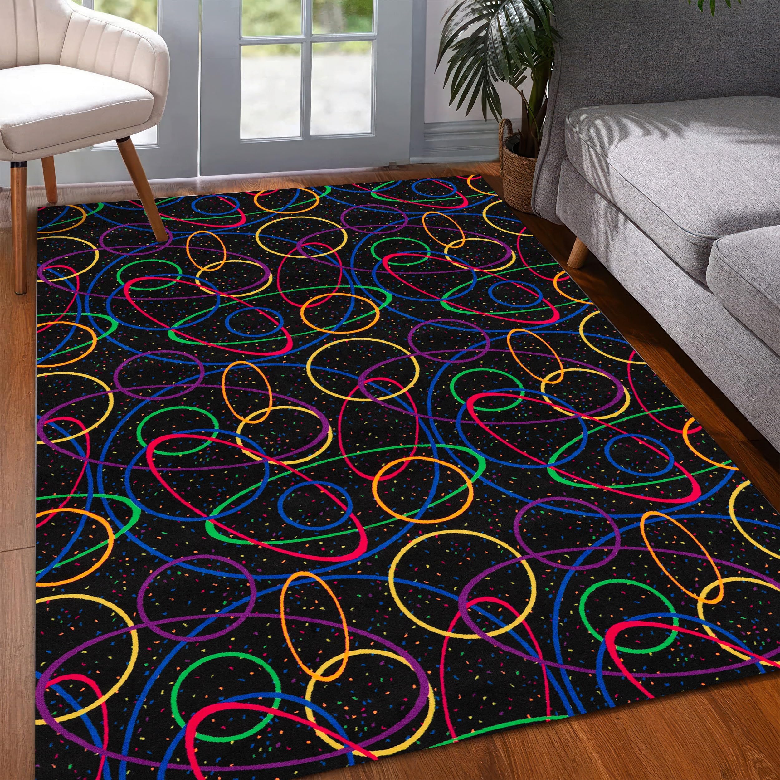 80S Arcade Area Rug, 3x4ft Lasertag Rug,Game Room Rug, Bowling Alley Carpet, Arcade Bar Rug, Arcade Rug, Arcade Carpet, Fun Area Rug, Retro Games Area Rug