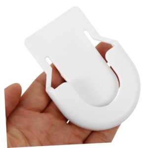 TOPPERFUN Stethoscope Hanging Buckle Replacement Stethoscope Buckle Clip Stethoscope Holder Stethoscope Clip Holder Stethoscope Holders Stethoscope Hook Buckle Sturdy Stethoscope Clip White