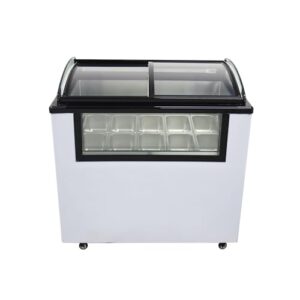 breveltion 10 pan ice cream showcase ice cream display cabinet 136l freezer 110v