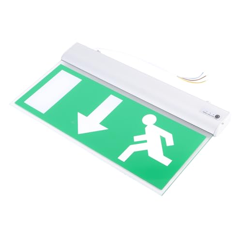 Exit Lighting Sign, LED Emergency Exit Sign, Emergency Exit Sign Light, Automatic Voice Alarm Reminder for Shopping Malls