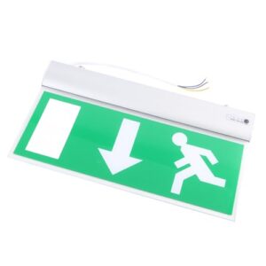 Exit Lighting Sign, LED Emergency Exit Sign, Emergency Exit Sign Light, Automatic Voice Alarm Reminder for Shopping Malls