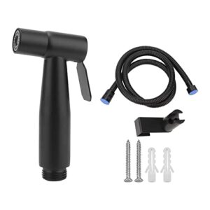 304 black stainless steel handheld pressurized sprayer hose toilet bidet g12 male female thread bathroom hotels