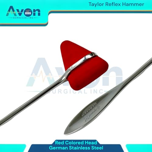 Taylor Reflex Percussion Hammer Neuro Reflex Testing Examination Instrument| German Stainless Steel (1pc)