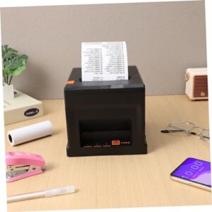 BUGUUYO Thermal Receipt Printer Thermal Printer Pos Printer Thermal Label Printer Thermal Shipping Printer Receipt Printer for Small Business Thermal Paper Printer Abs Black