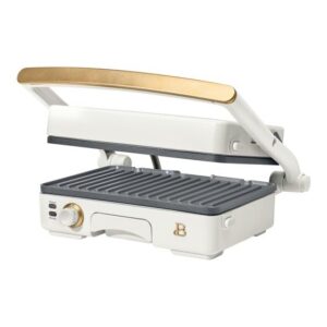 Beautiful By Drew Barrymore 2-in-1 Panini Press & Grill by (White Icing)