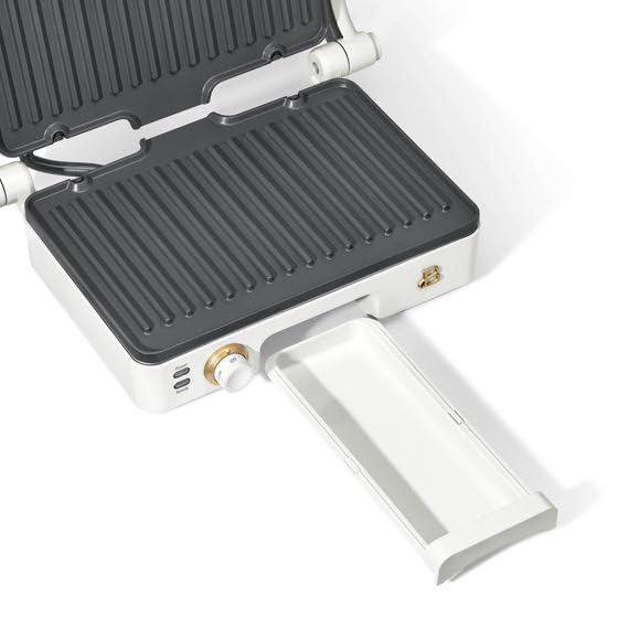 Beautiful By Drew Barrymore 2-in-1 Panini Press & Grill by (White Icing)