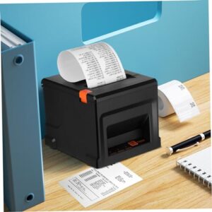 OUNONA Thermal Paper Printer Thermal Label Printer Black Thermal Pos Printer Small Thermal Printer Abs