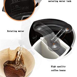 GRCQLWT Coffee Machine Espresso Coffee, Household Drip Automatic Tea Machine Small Mini Double Cup American Coffee Machine