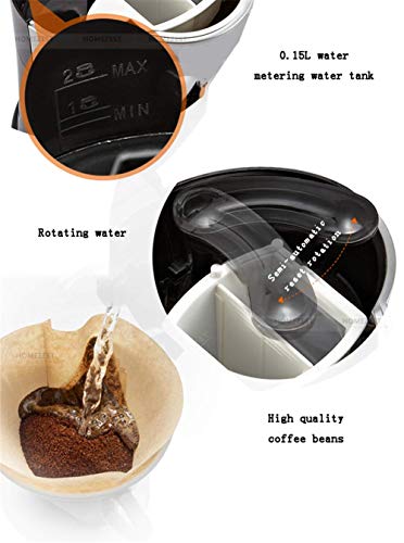 GRCQLWT Coffee Machine Espresso Coffee, Household Drip Automatic Tea Machine Small Mini Double Cup American Coffee Machine