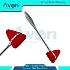 Set of 2 Neuro Percussion Hammer Taylor Reflex Hammer - Stainless Steeel Handle - Reflex Testing Instrument